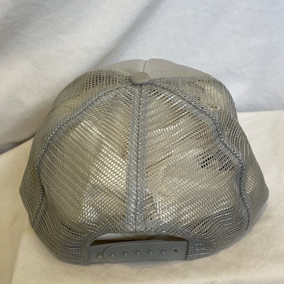 Hang Loose Maui Hawaii Trucker Ball Cap Snapback Hat Grey Gray Headwear Beach - Picture 4 of 9